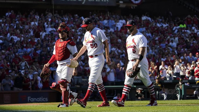 Cardinals closer Ryan #Helsley has epic entrance into Tuesday's game!  #Cardinals #stlcards #short 