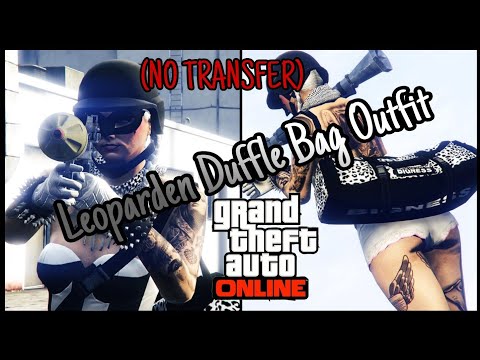 Weiss schwarze Duffle Bag bekommen - OHNE TRANSFER - Tryhard Modded Outfit Glitch - GTA Online 1.52