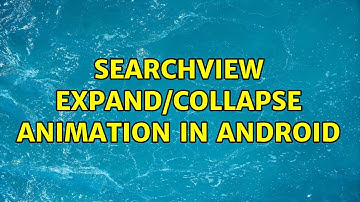 SearchView expand/collapse animation in Android (3 Solutions!!)