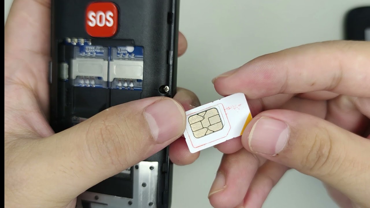 How to install the SIM card on artfone elderly mobile phone？ YouTube