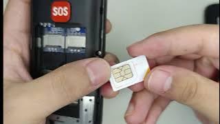 How to install the SIM card on artfone elderly mobile phone？