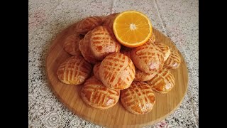 بيسكوي بالبرتقال هشيش وبنييين نصف ساعة وهاهو واجد Biscuits à l'orange