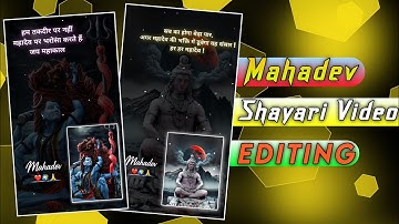Mahadev status video editing in alight motion | Sawan special status Video kaise banaye