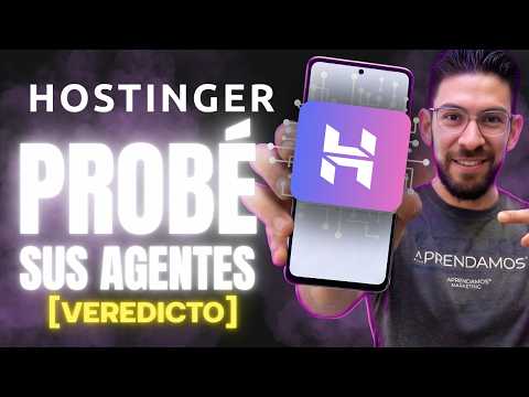Probé los Agentes de IA de Hostinger y Esto Pasó (desde $7/mes)