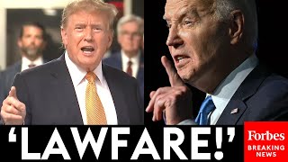 BREAKING NEWS: Trump Delivers 12-Minute Rant Slamming NYC Hush Money Trial, Blaming BIden