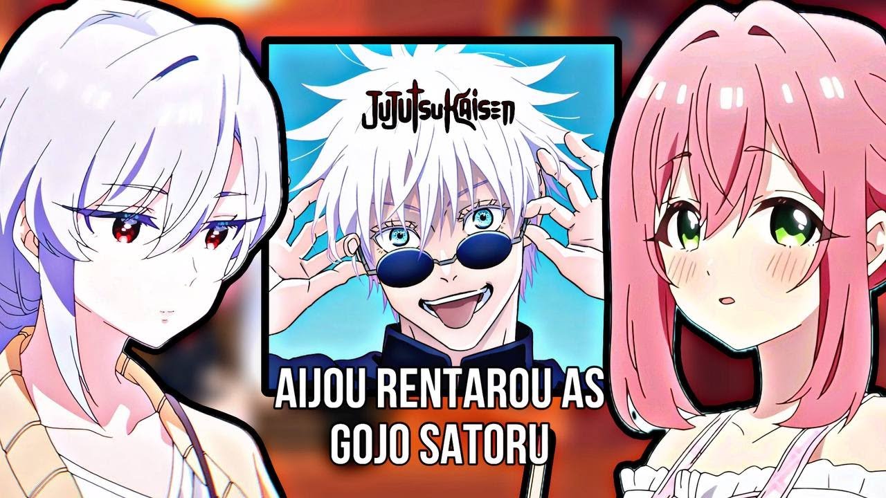 100 girlfriends who really love you react to Aijou Rentarou as Gojo satoru - Gacha React