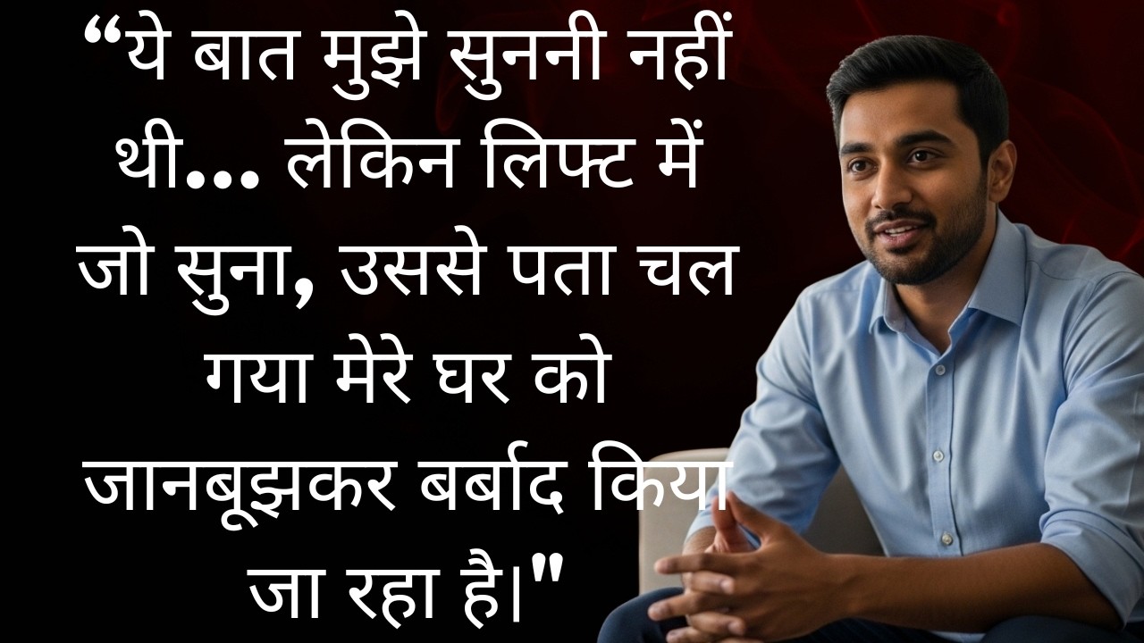 सोसायटी की लिफ्ट में एक लाइन सुनी… और मेरी पूरी ज़िंदगी पलट गई