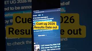 🚨 CUET UG 2026 Result Date &amp; Final Answer Key Update | NTA Latest News