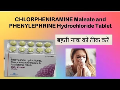 CHLORPHENIRAMINE Maleate and  PHENYLEPHRINE Hydrochloride tablet use