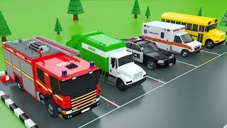 Colors with Car Parking Street Vehicles Toys - Colors Videos for Children screenshot 3