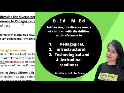 Addressing the diverse needs of children with disabilities with reference to Pedagogical Readiness