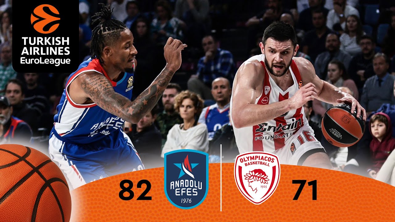 Anadolu Efes - Olympiacos (82-71) - Maç Özeti - EuroLeague 11