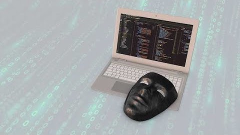 Hacker mask on computer for cyber security concept | stock footage | stock video | Cinefootage