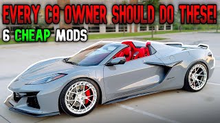 6 CHEAP and EASY Z06 Corvette MODS! Must Have UPGRADES that will CHANGE your C8 FOREVER!