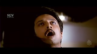 Wife Confused & Hugged, Kissed Sudeep's Brother Scene | Blockbuster Kannada Movie | Vaalee-07