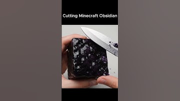 Cutting Minecraft Obsidian — AI ASMR You Shouldn
