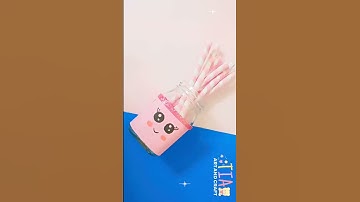 Homemade paper straws 😉 #shorts #cute #crafts #tiaartandcraft #homemade