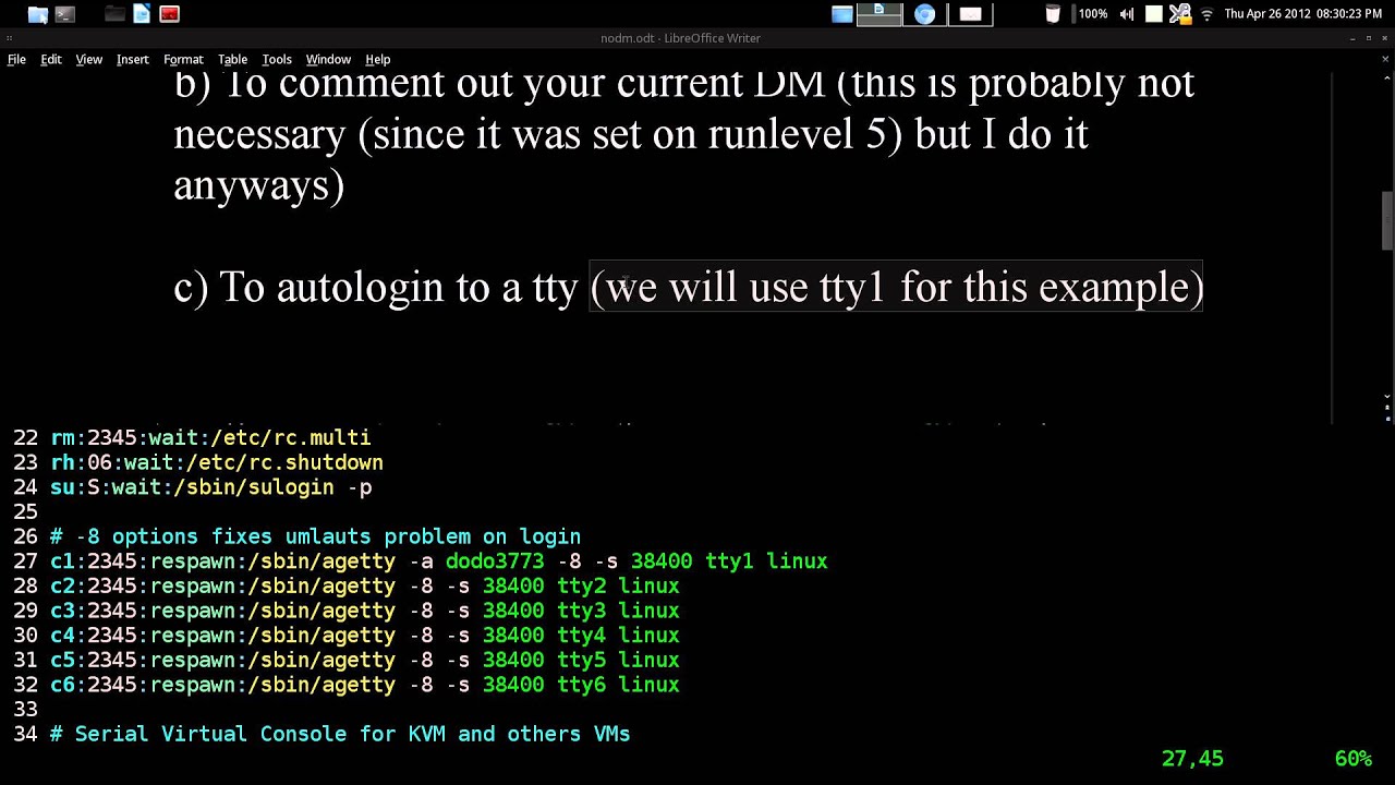 Booting Without A Display Manager Arch GNU / Linux YouTube