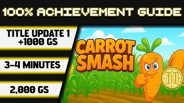 Carrot Smash Title Update 1 100% Achievement Walkthrough * 1000GS in 3-4 Minutes *