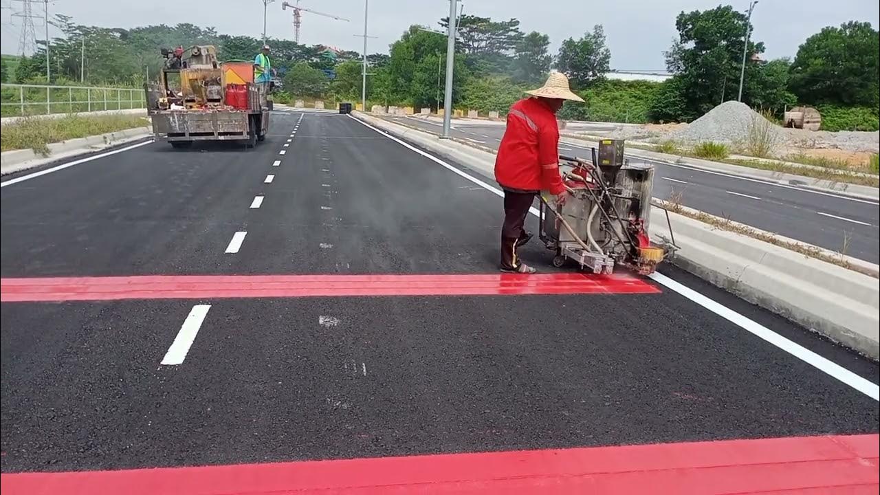 ROAD MARKING MALAYSIA,TRNSVERSE BAR RED SEPANG SELANGOR YouTube