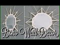 Macrame Wall Hanging With Beads DIY | Boho Mirror Wall Decor | Macrame Wall Hanging New Design