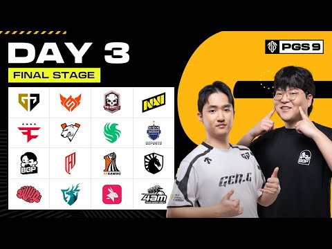 [GEN/BGP] 파이널 스테이지 DAY 3 | PGS 9 [배틀그라운드] [배그]