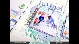 Hip Kit Club -  Process video -  Travelers Notebook by Femke Kokke