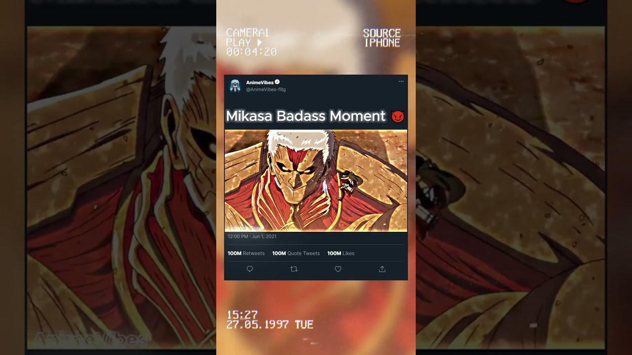 Mikasa Badass Moment 😈 