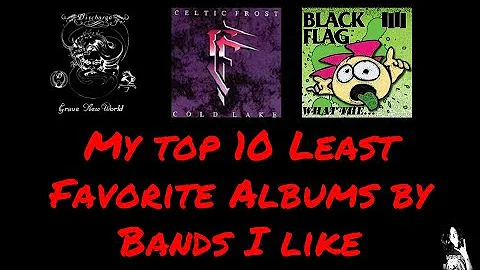 MY TOP 10 LEAST FAVORITE ALBUMS BY BANDS I LIKE | Julian Gonzalez