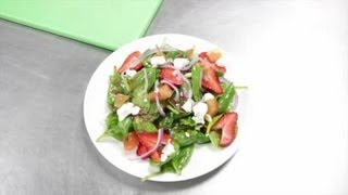 Strawberry Goat Cheese Spinach Salad : Cooking With Strawberries