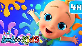 Colors Song + MORE Educational Kids Songs 🎨 4 Hours of Preschool Learning | LooLoo Kids