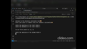 I created distance formula calculator using python🤯🔥 #coding #education #python#maths#iit#iitjee