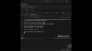 I created distance formula calculator using python🤯🔥 #coding #education #python#maths#iit#iitjee