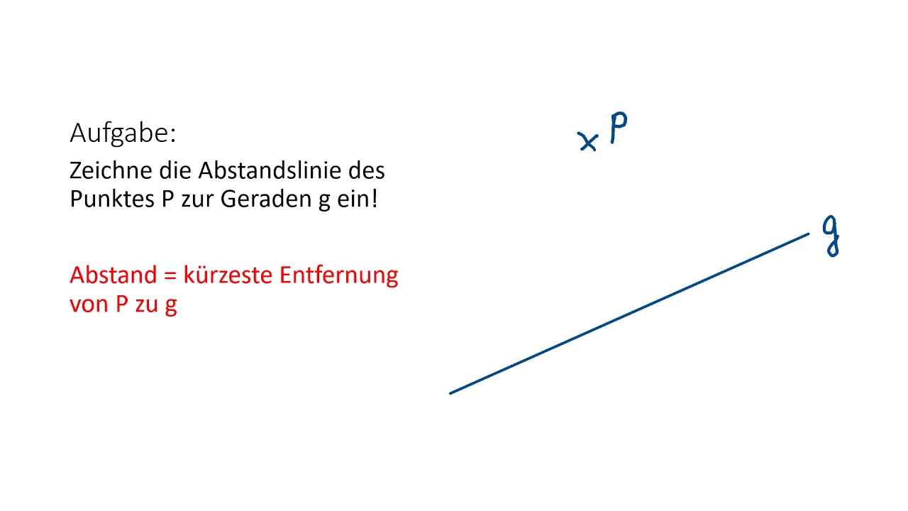 Abstand zeichnen und messen - YouTube