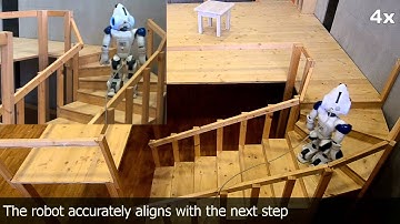 Nao humanoid climbing a spiral staircase autonomously (IROS 2011)