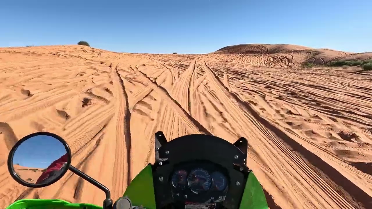 Birdsville floods and Big Red on a  KLR650 June 2025