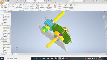 Gear Train Design using Autodesk Inventor - Project assignment for Skyfi Labs online course