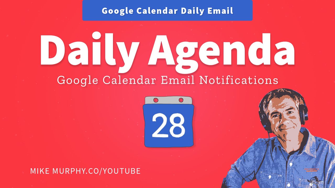 Google Calendar How To Setup Daily Agenda Email Notifications YouTube