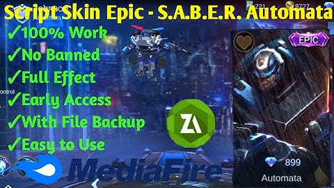 Script Skin Epic Johnson - S.A.B.E.R. Automata | Full Effect.Mobile Legend Bang Bang.