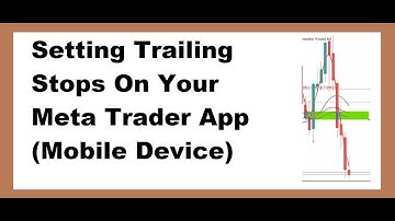 How to set trailing stop manually on Meta Trader App on your mobile device