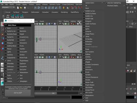 Hideshow Mel script