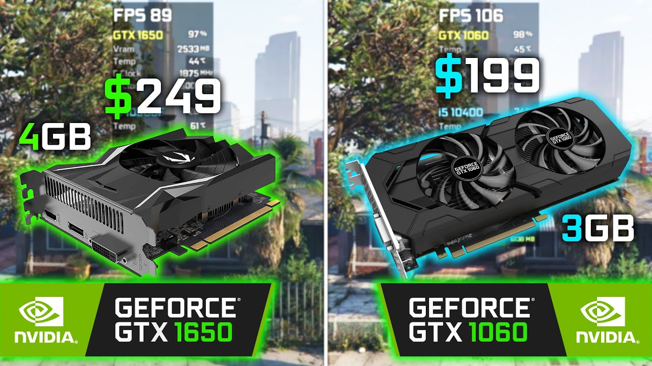 GTX 1650 vs GTX 1060 3GB - in 8 Games - YouTube