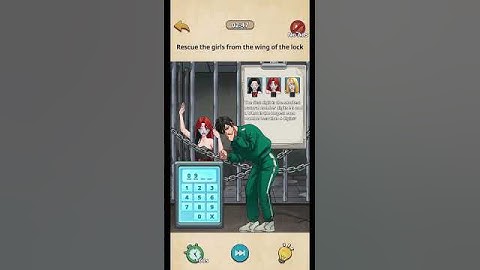 Nightmare Puzzle: The Unknown - Level 62 - Rescue the girls from the wings of the lock.