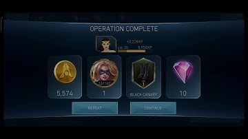 FireStorm 2 Shards, Black Canary 1 Shard, 10 Power Gems - Operations Rewards - InJustice 2 Mobile