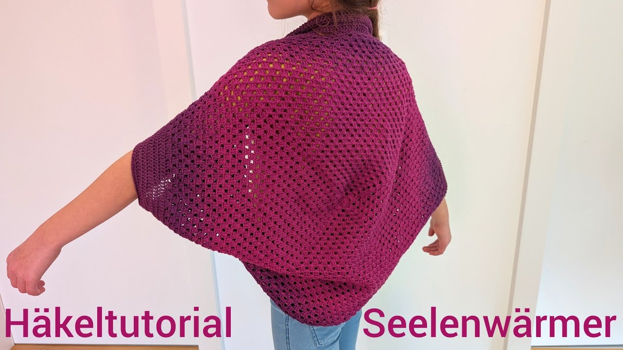 Seelenwärmer häkeln | Tutorial | Shrug aus Granny Square