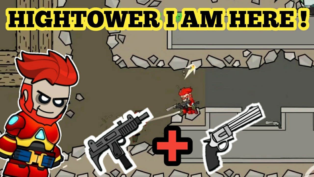 HIGHTOWER IT'S ME WITH DUAL GUNS IN MINI MILITIA !!
