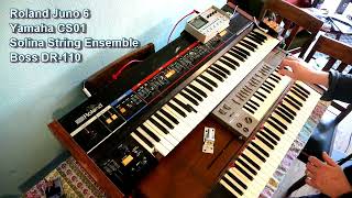 Roland Juno 6, Yamaha CS01, Solina String Ensemble syntjam