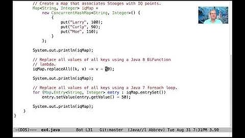 Comparing a Modern Java replaceAll() method with a Java 7 For-each Loop