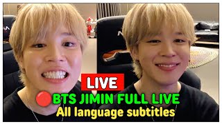 🔴 BTS Jimin LIVE with Multi-Language Sub, Park Jimin Weverse Live Full Replay|박지민