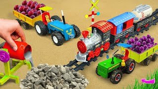 Diy tractor mini Bulldozer to making concrete road | Construction Vehicles, Road Roller #9